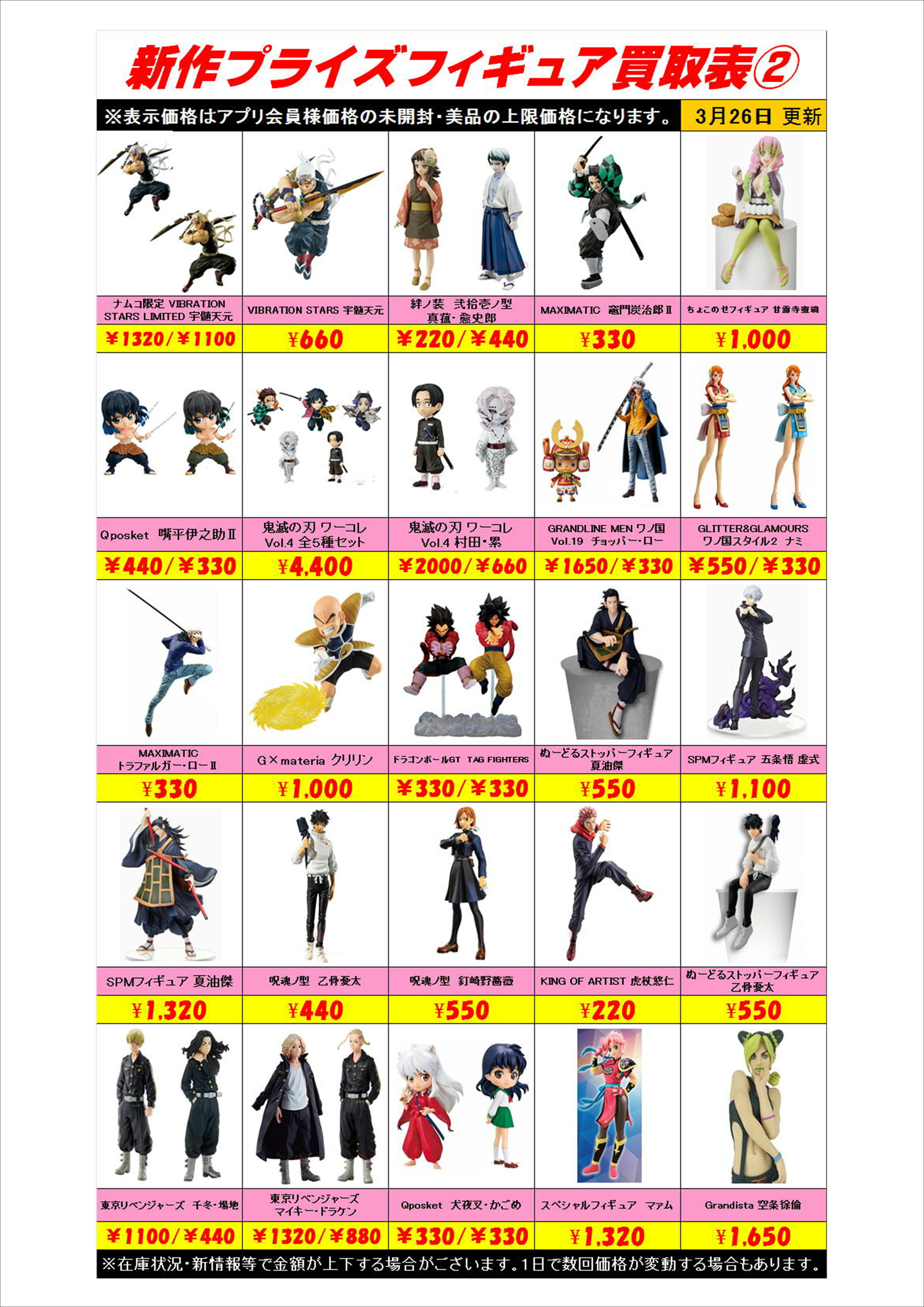 プライズフィギュアまとめ売り7体