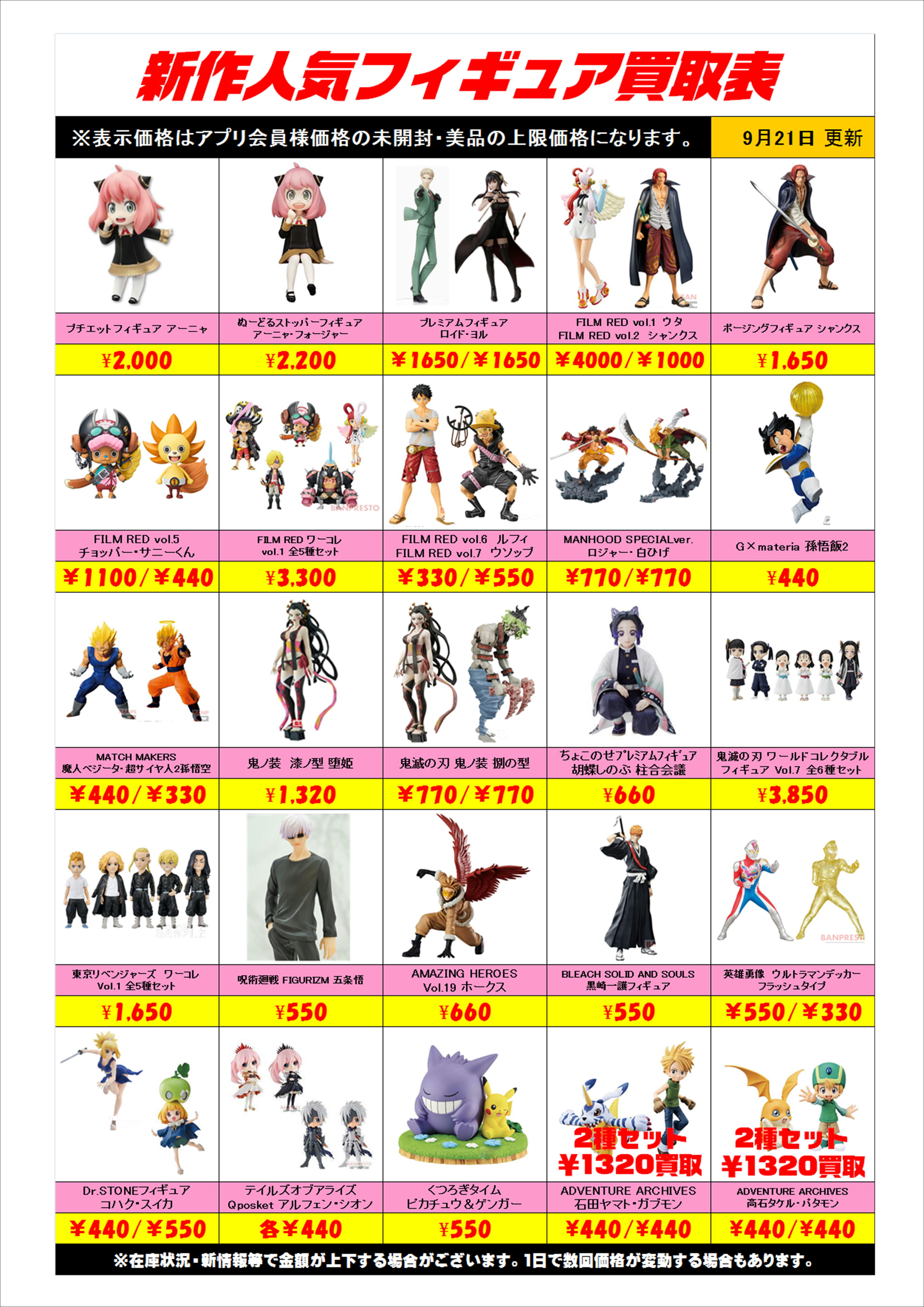 インポート正規品 2022年9月新作プライズフィギュア まとめ売り 【公式 