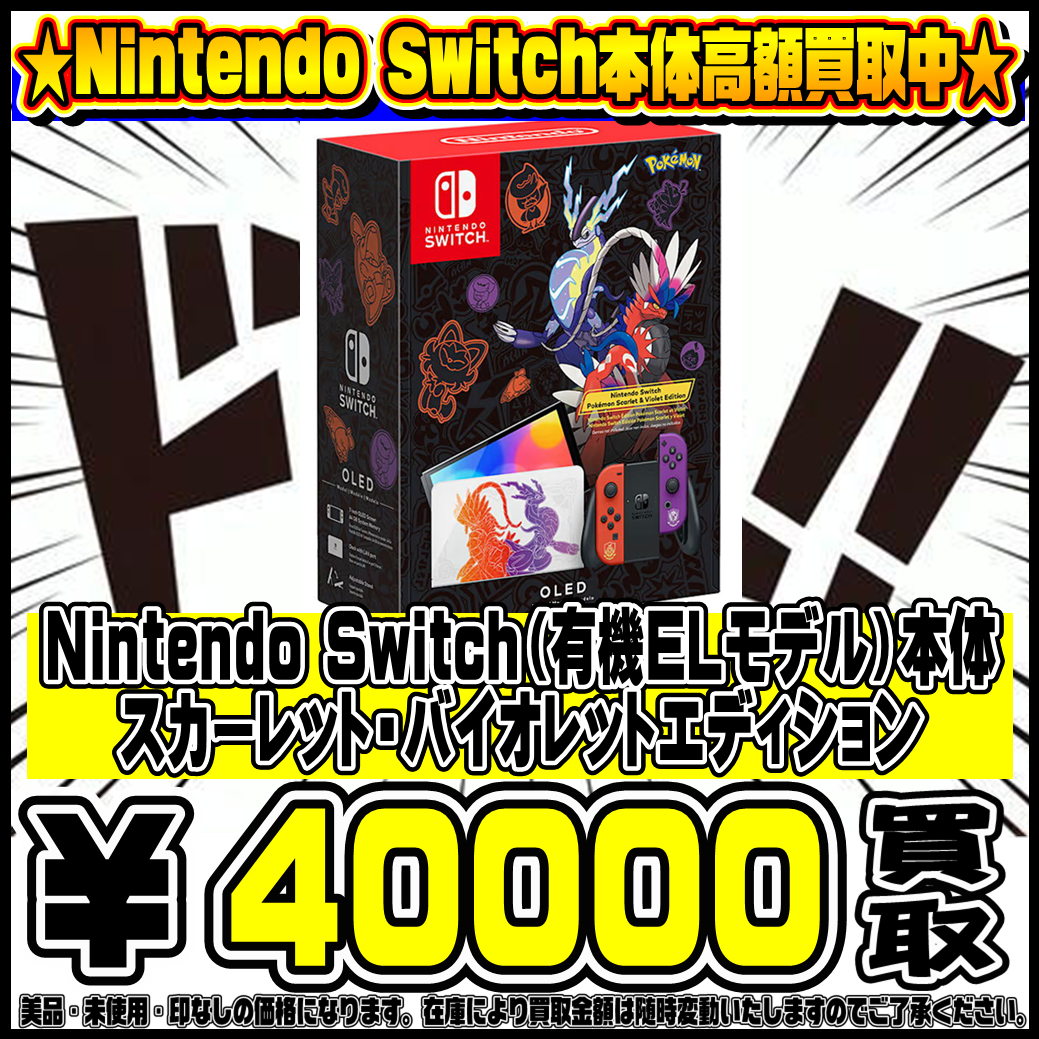 美品Nintendo Switch 本体 スカーレット・バイオレットエディション 