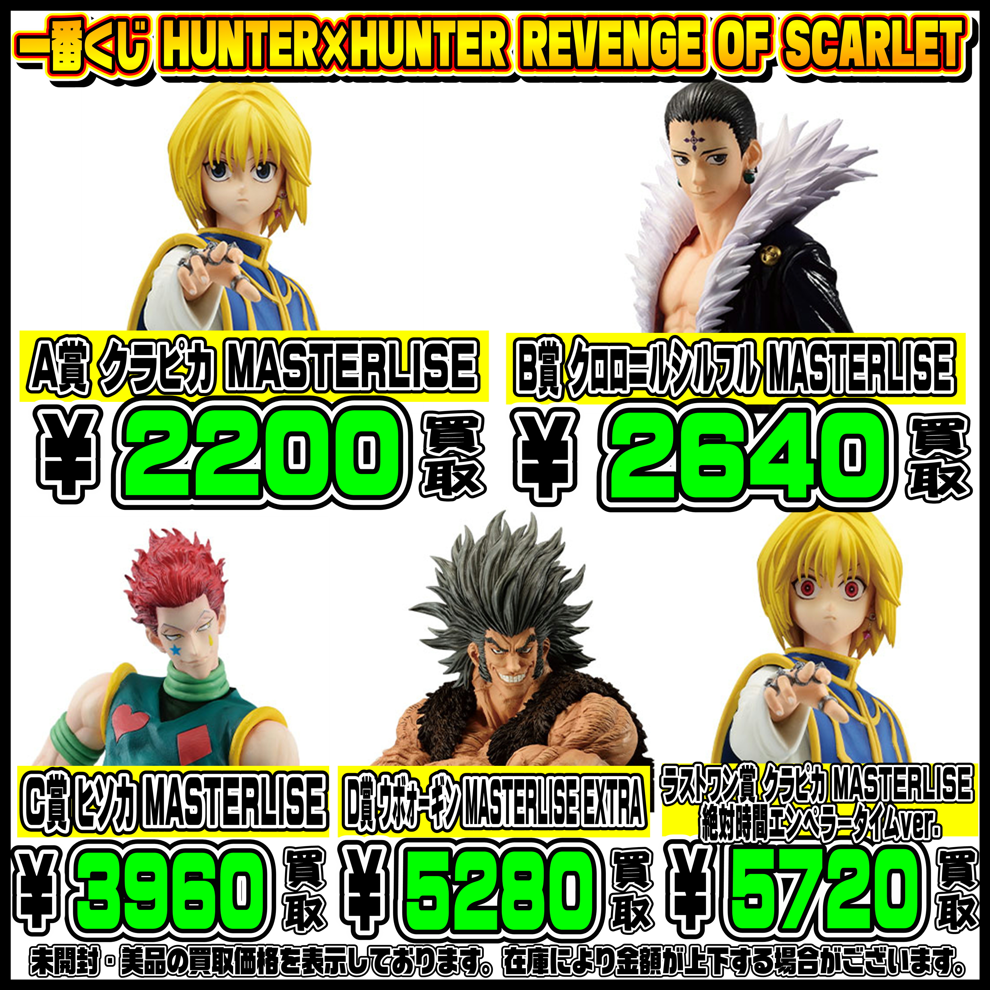 最新一番くじ買取表更新しました！ 6/24 ドラゴンボール 