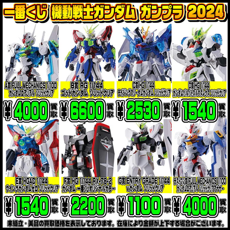 ガンダム 一番くじ 2024 ひきつける B賞 C賞 D賞 F賞 ラストワン