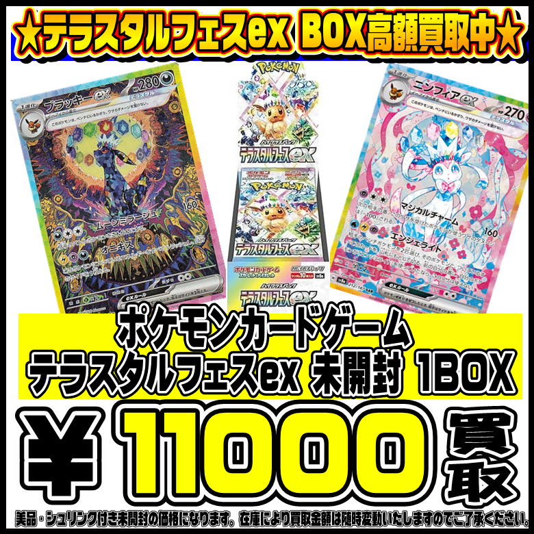 【新品未開封】テラスタルフェスex シュリンク付　2BOX ポケモンカードゲーム テラスタルケース EXシュリンク付きBOX ポケモン
