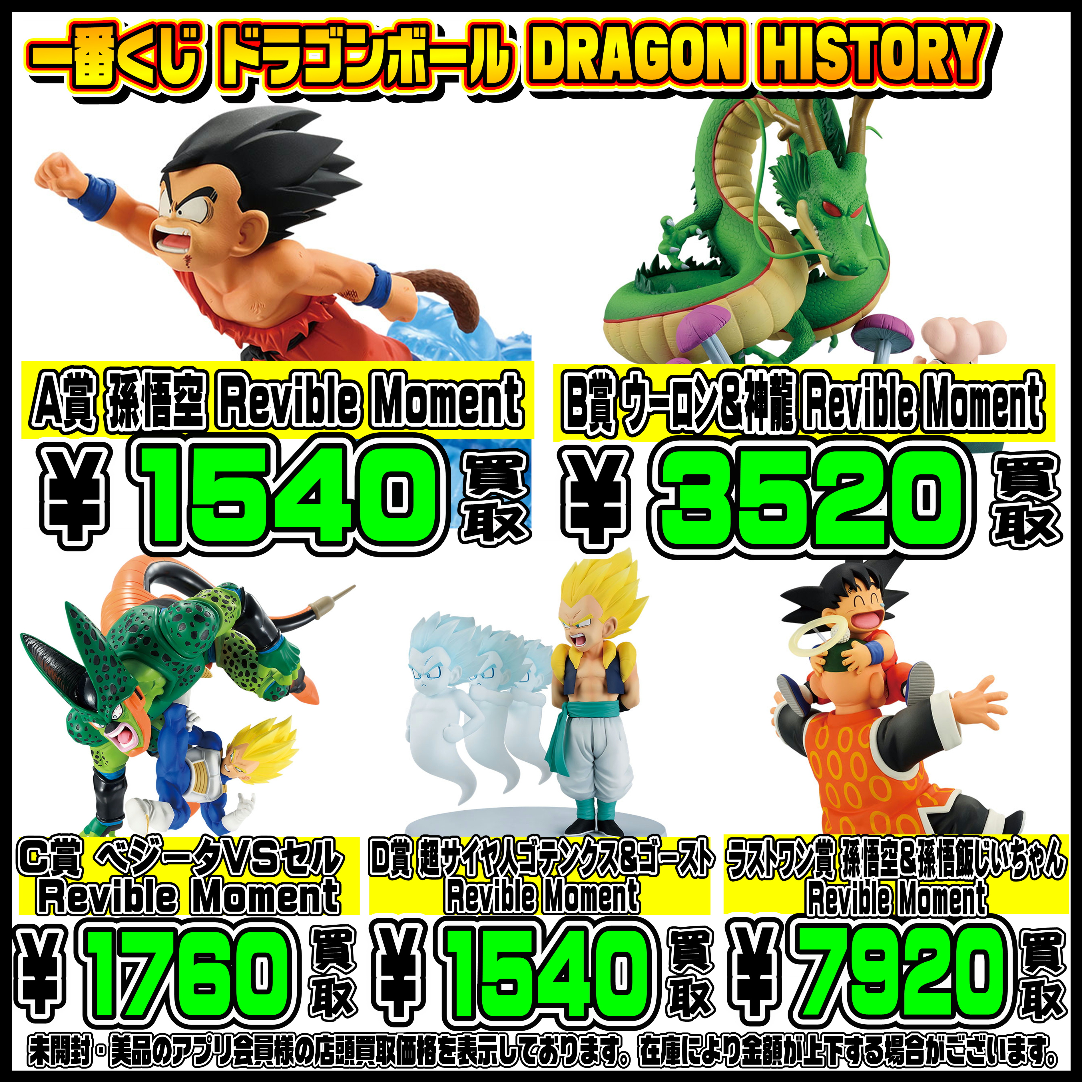 新作一番くじ買取リスト更新しました！ 4/26～ ヒロアカ・ナルト 