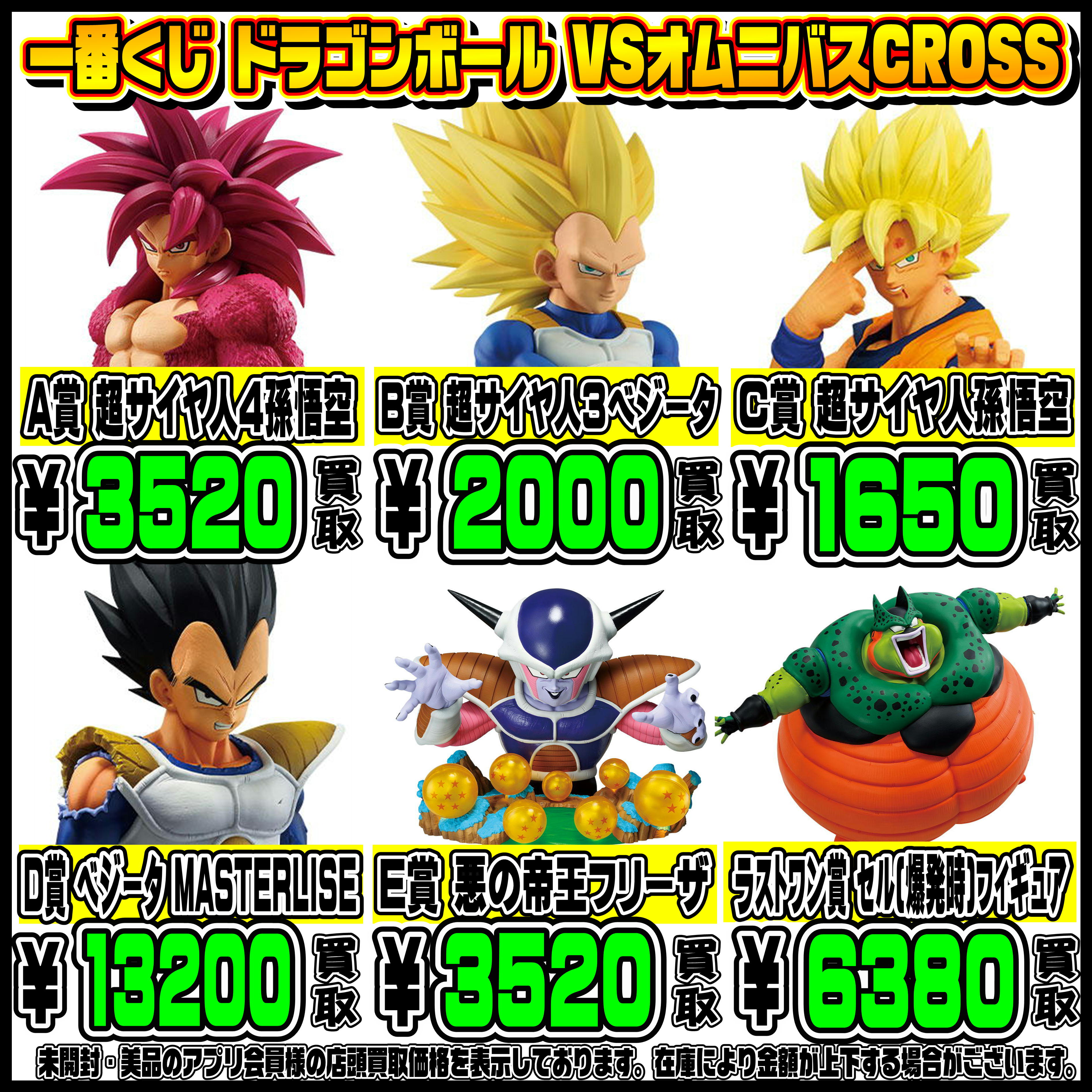 ドラゴンボール　1番くじ　オムニバス　A賞B賞C賞D賞E賞 ドラゴンボール 一番くじ VSオムニバスCROSS A賞 B賞 C賞 D賞 E賞