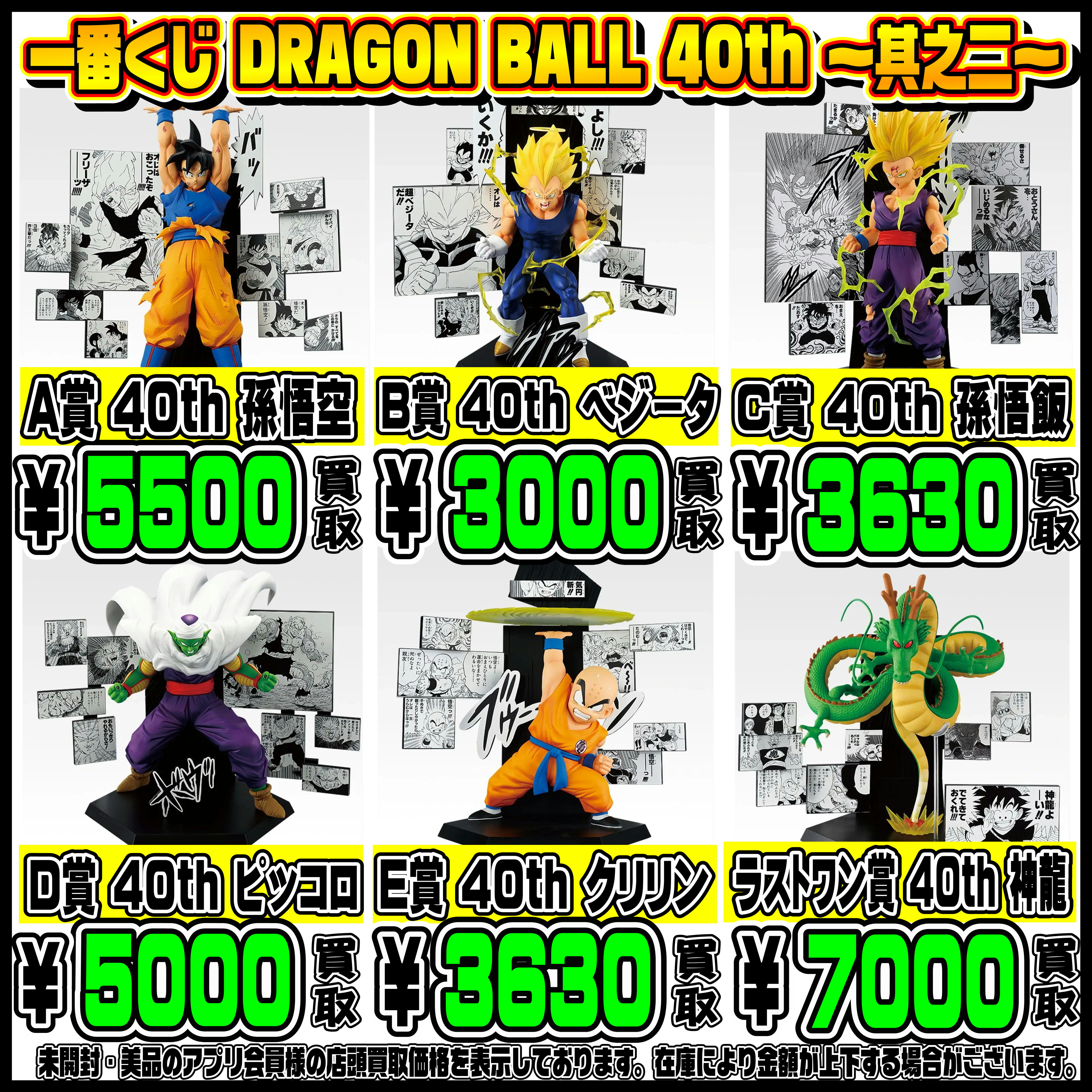 新作一番くじ買取リスト更新しました！ 12/27～ ドラゴンボール・NIKKE 