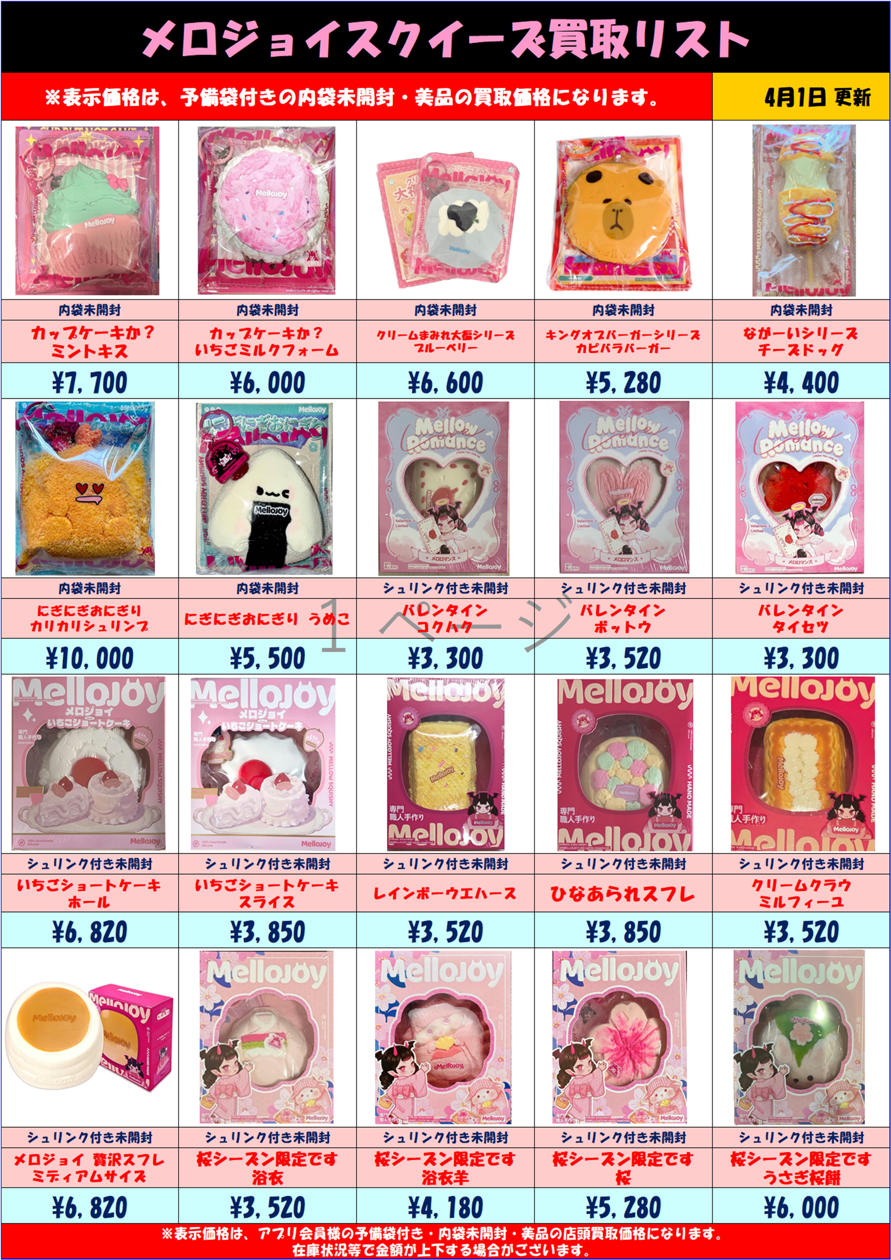 MelloJoy メロジョイスクイーズ 超高額買取実施中です！ 4/1～ | 千葉 
