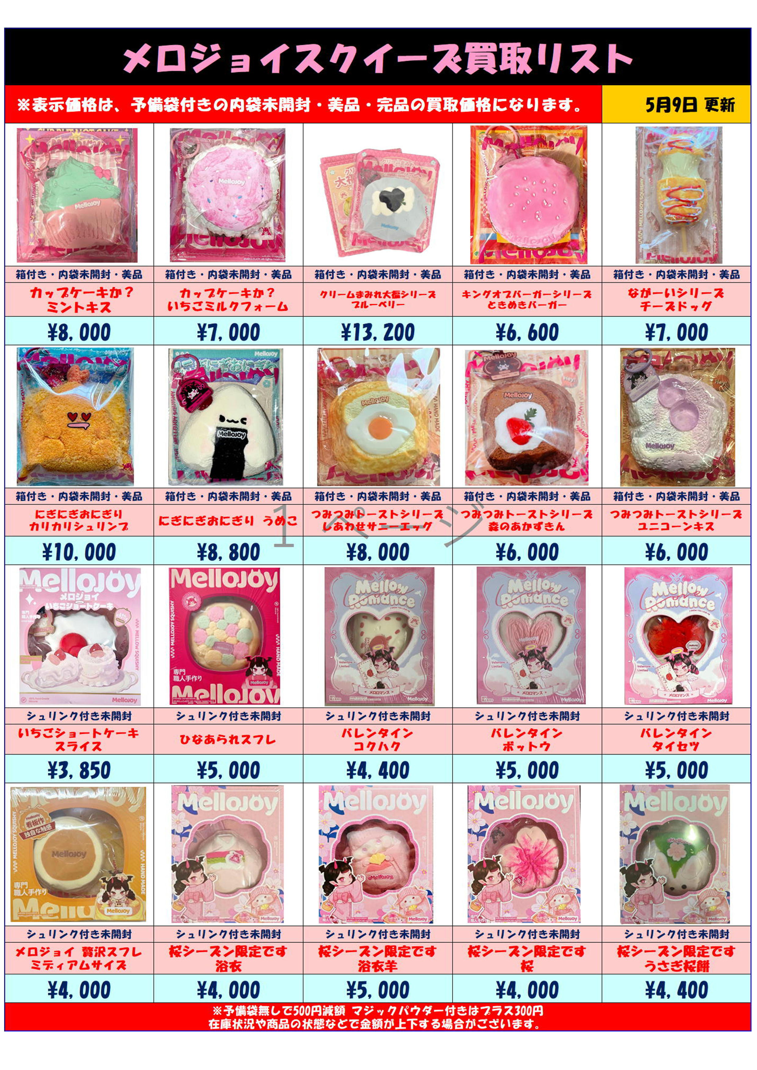 MelloJoy メロジョイスクイーズ 超高額買取実施中です！ 5/9～ | 千葉 