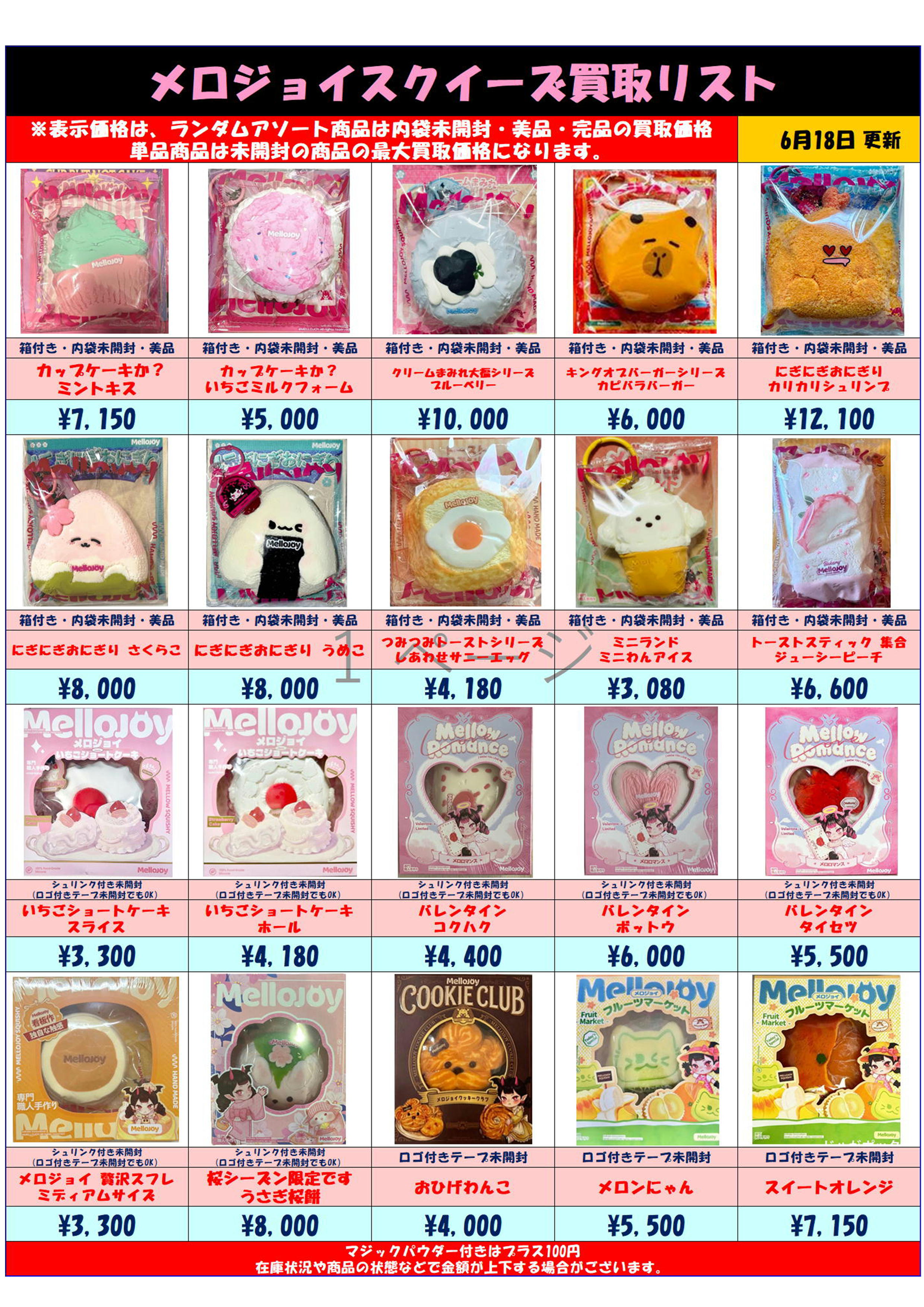MelloJoy メロジョイスクイーズ 超高額買取実施中です！ 6/18～ | 千葉 